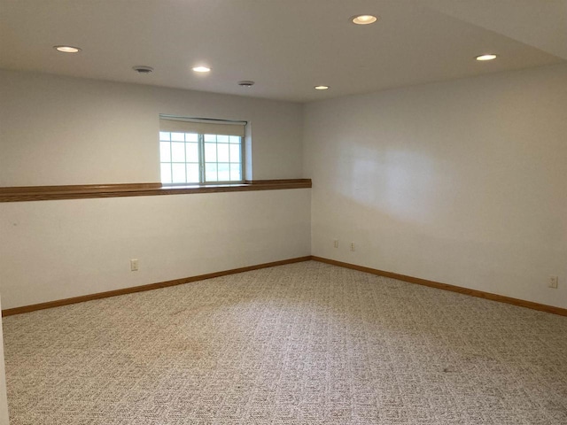 903 Rumley Run, Deforest, WI 53532 - empty room featuring recessed lighting, carpet flooring, and baseboards