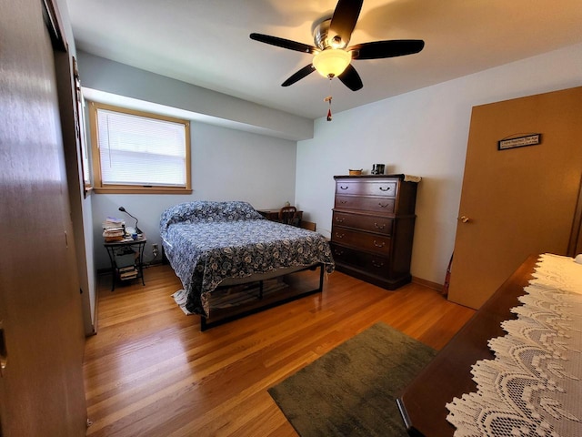 3843 S 95th St, Milwaukee, WI 53228 - bedroom featuring light wood-style flooring and ceiling fan
