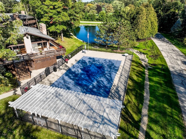 840 Woodland Ct Unit Ee-1, Fontana, WI 53125 - drone / aerial view of a nearby body of water