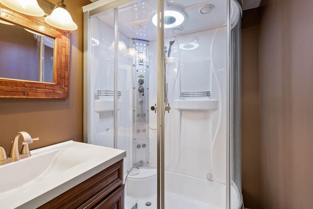 840 Woodland Ct Unit Ee-1, Fontana, WI 53125 - bathroom featuring a shower stall and vanity