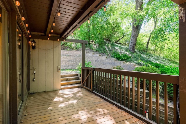 840 Woodland Ct Unit Ee-1, Fontana, WI 53125 - view of wooden terrace