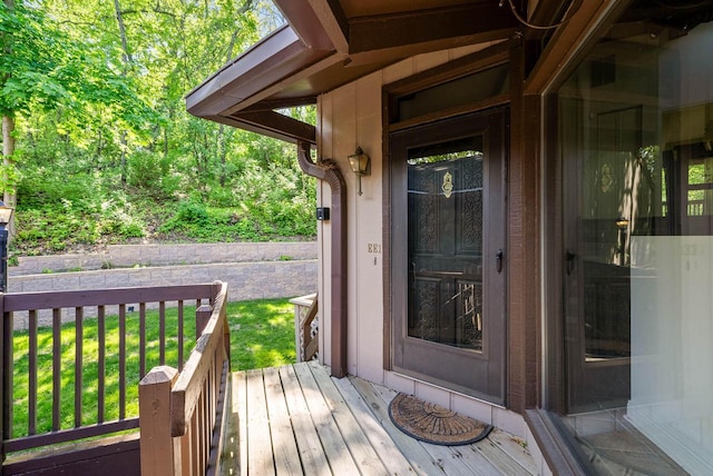 840 Woodland Ct Unit Ee-1, Fontana, WI 53125 - deck with a yard
