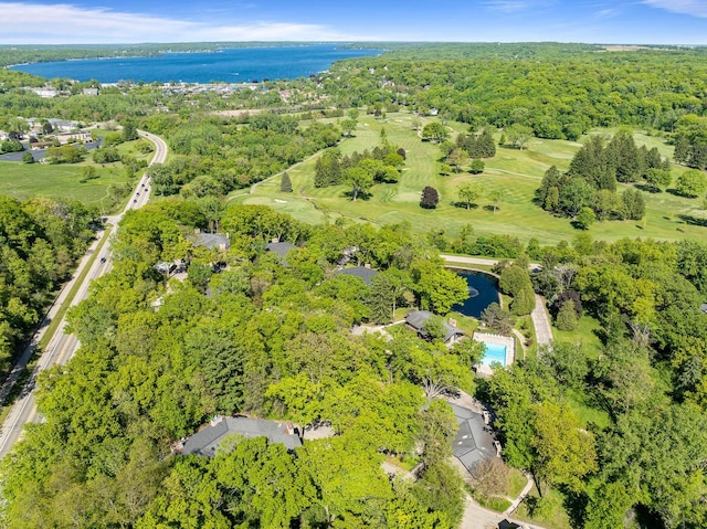 840 Woodland Ct Unit Ee-1, Fontana, WI 53125 - bird's eye view of a nearby body of water and a forest