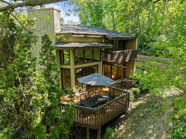 840 Woodland Ct Unit Ee-1, Fontana, WI 53125 - view of wooden deck