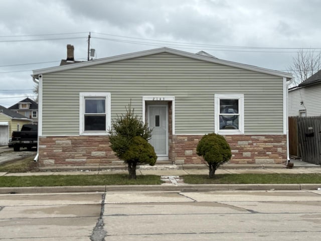 2143 Clark St, Mount Pleasant, WI 53403 - view of front facade with stone siding