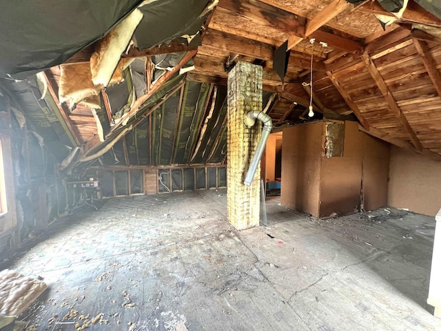 109 N Water St, Eastman, WI 54626 - view of unfinished attic