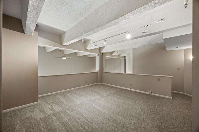 270 E Highland Ave Unit 213, Milwaukee, WI 53202 - carpeted empty room featuring baseboards and ceiling fan