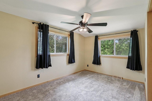 8845 388th Ave, Burlington, WI 53105 - carpeted empty room featuring baseboards and a ceiling fan