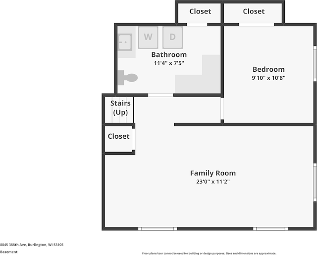 8845 388th Ave, Burlington, WI 53105 - view of property floor plan