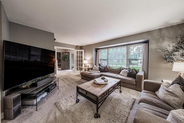 18005 Lisa Ln, Brookfield, WI 53045 - living room featuring carpet flooring