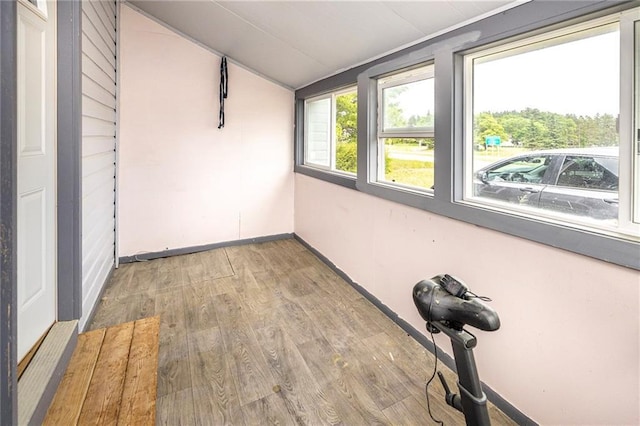 W9952 State Highway 54, Black River Falls, WI 54615 - unfurnished sunroom with lofted ceiling