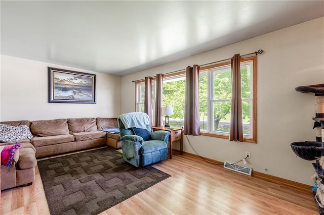 5603 170th St, Chippewa Falls, WI 54729 - living area featuring wood finished floors and baseboards