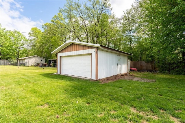 5603 170th St, Chippewa Falls, WI 54729 - detached garage featuring view of scattered trees