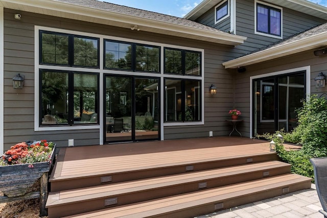 1102 Eldon Way, Edgerton, WI 53534 - view of wooden terrace