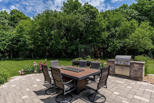 1102 Eldon Way, Edgerton, WI 53534 - view of patio / terrace with outdoor dining area and area for grilling