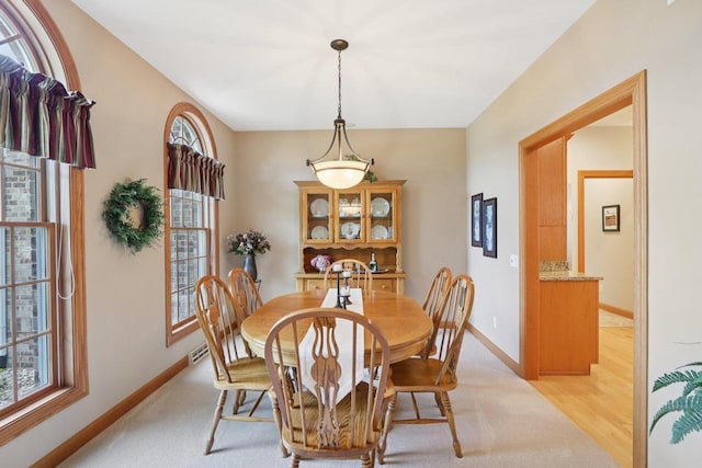 3944 Caribou Rd, Verona, WI 53593 - dining area featuring light colored carpet