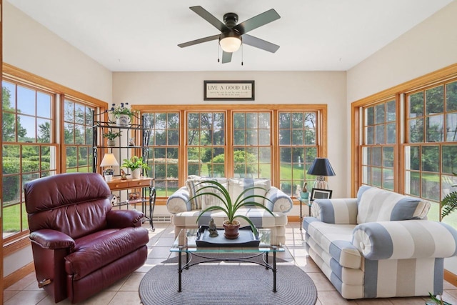 3944 Caribou Rd, Verona, WI 53593 - sunroom / solarium with tile patterned floors and healthy amount of natural light