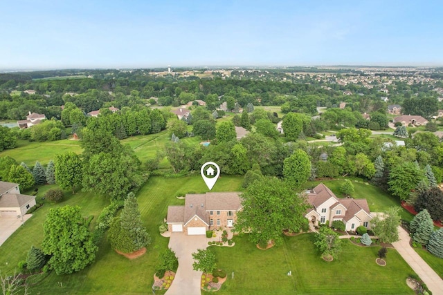 3944 Caribou Rd, Verona, WI 53593 - bird's eye view of a tree filled landscape