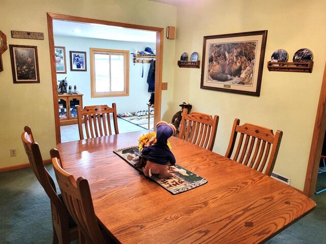 3213 W County M Rd, Edgerton, WI 53534 - dining area featuring carpet flooring