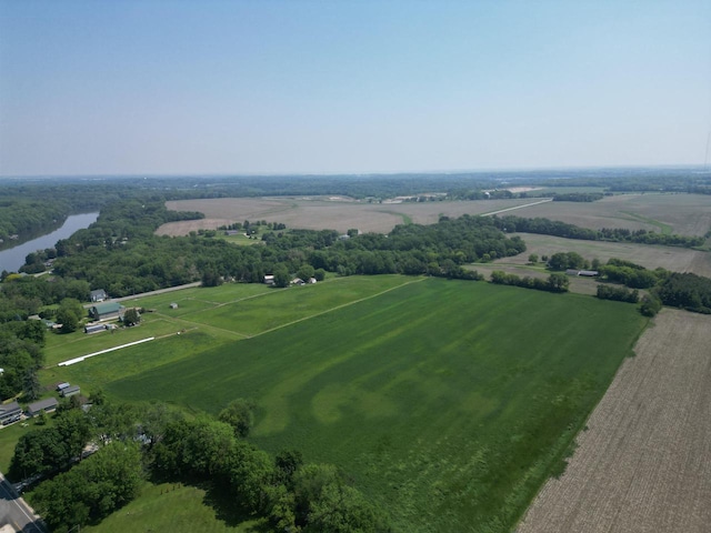 3213 W County M Rd, Edgerton, WI 53534 - aerial view of sparsely populated area with extensive farmland and a nearby body of water
