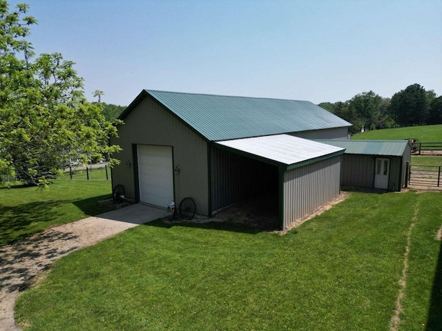 3213 W County M Rd, Edgerton, WI 53534 - view of pole building with concrete driveway