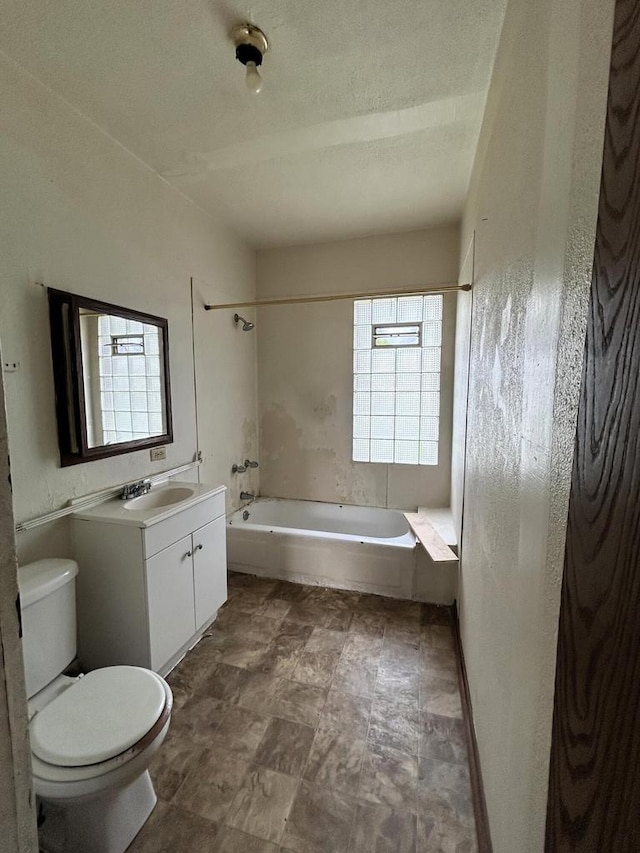 1218 W Locust St, Milwaukee, WI 53206 - full bathroom featuring toilet, vanity, and shower / washtub combination