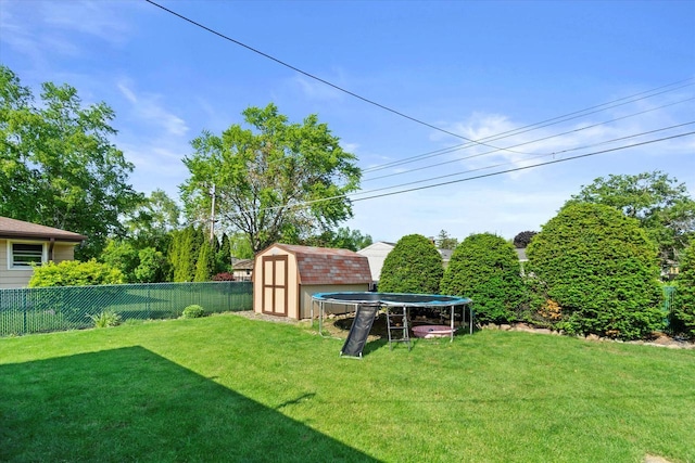 3433 Illinois St, Mount Pleasant, WI 53405 - view of yard with a trampoline