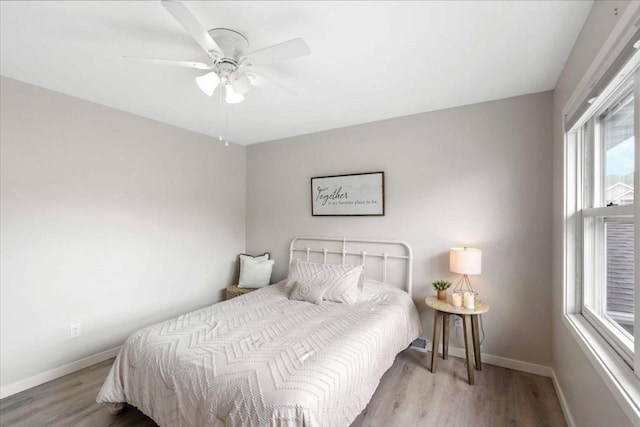 1109 Mckenna Blvd Unit G, Madison, WI 53719 - bedroom featuring wood finished floors and ceiling fan