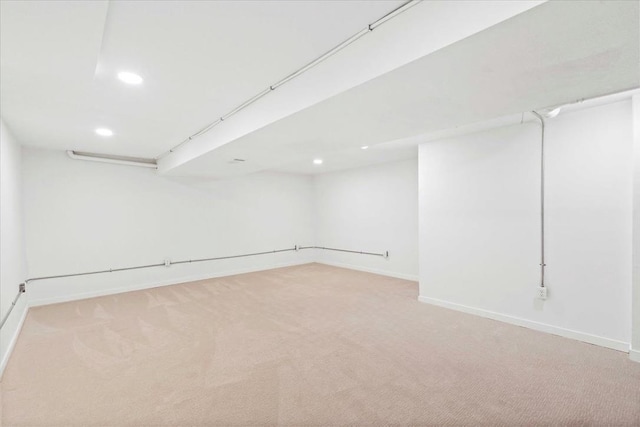 1109 Mckenna Blvd Unit G, Madison, WI 53719 - finished basement featuring light carpet and recessed lighting