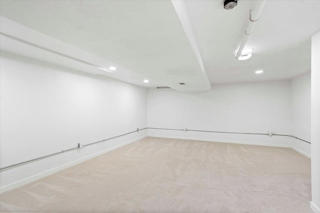 1109 Mckenna Blvd Unit G, Madison, WI 53719 - empty room featuring light colored carpet and recessed lighting