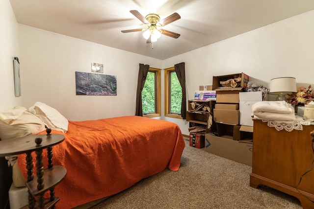 12996 Flattop Rd, Tomah, WI 54660 - carpeted bedroom featuring ceiling fan