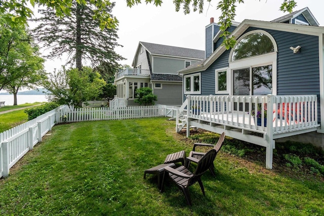 5230 Harbor Ct, Madison, WI 53705 - fenced backyard featuring a deck