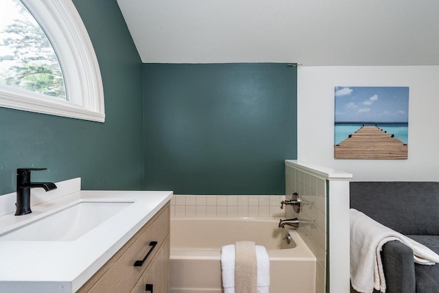 5230 Harbor Ct, Madison, WI 53705 - full bath featuring a garden tub and vanity