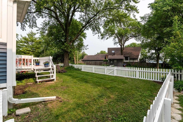 5230 Harbor Ct, Madison, WI 53705 - fenced yard with a deck