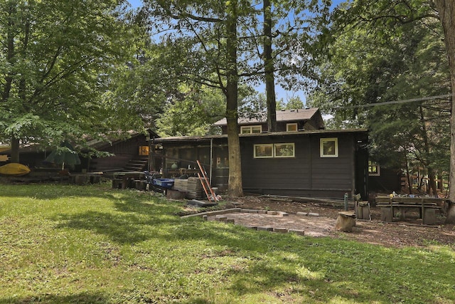 2518 Borg Rd, Delavan, WI 53115 - back of property featuring a yard