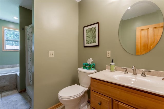 N8355 330th St, Spring Valley, WI 54767 - bathroom featuring vanity, toilet, and a shower with shower curtain