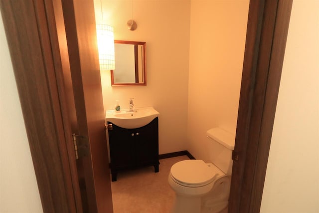525 Walnut Grove Dr, Madison, WI 53717 - half bathroom with vanity and toilet