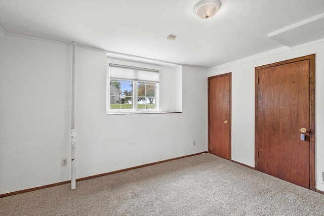 6650 N 114th St, Milwaukee, WI 53224 - unfurnished bedroom with carpet, baseboards, and two closets