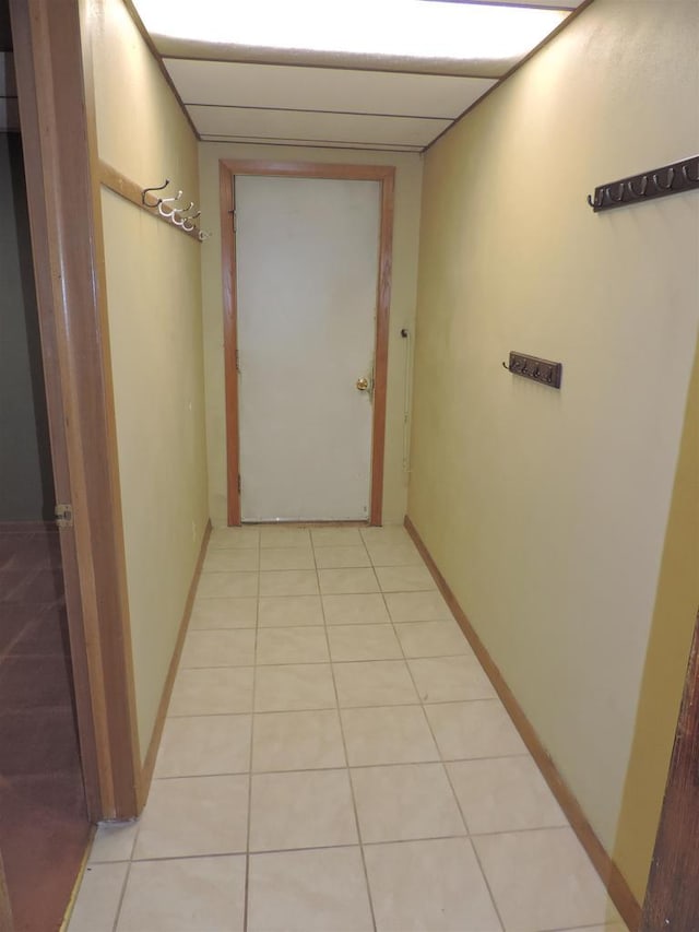 422 E Catherine St, Muscoda, WI 53573 - corridor with light tile patterned floors