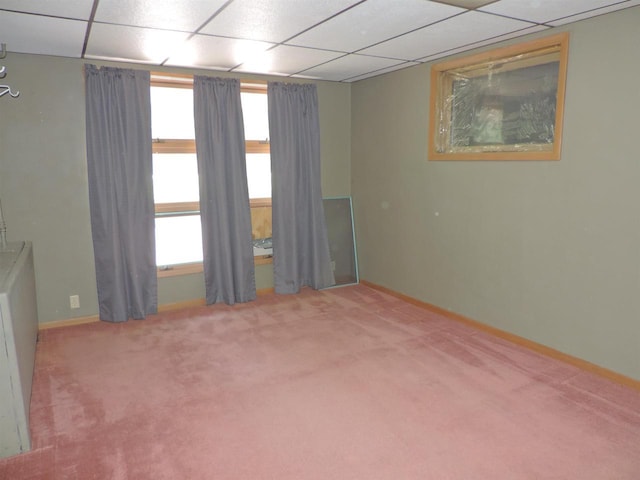 422 E Catherine St, Muscoda, WI 53573 - carpeted spare room featuring healthy amount of natural light, a paneled ceiling, and baseboards