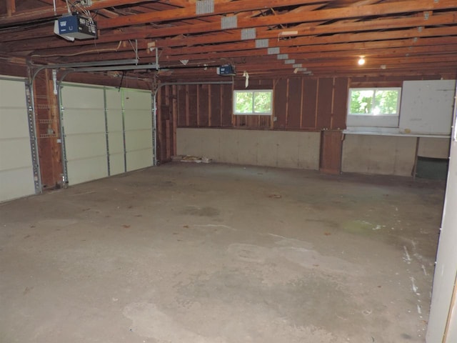 422 E Catherine St, Muscoda, WI 53573 - garage featuring a garage door opener