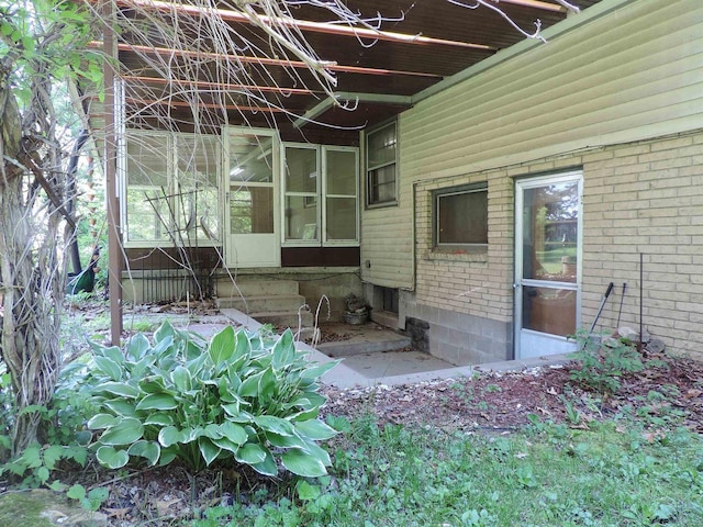 422 E Catherine St, Muscoda, WI 53573 - view of side of home with brick siding