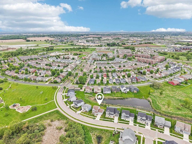2418 Leopold Way, Sun Prairie, WI 53590 - aerial overview of property's location with a large body of water