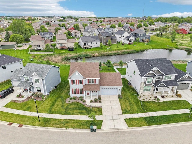 2418 Leopold Way, Sun Prairie, WI 53590 - aerial perspective of suburban area with a nearby body of water