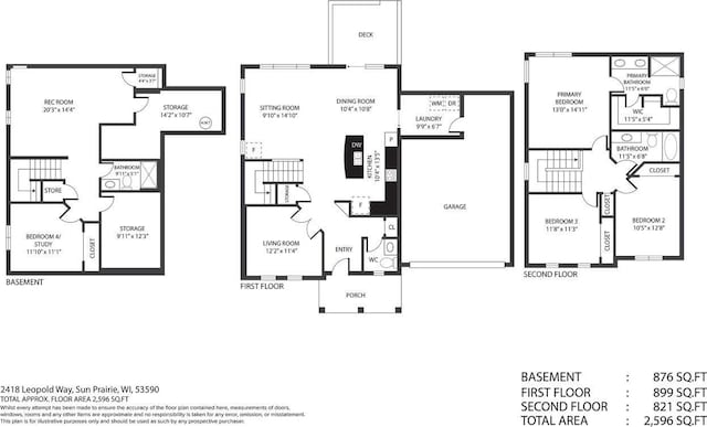 2418 Leopold Way, Sun Prairie, WI 53590 - room layout