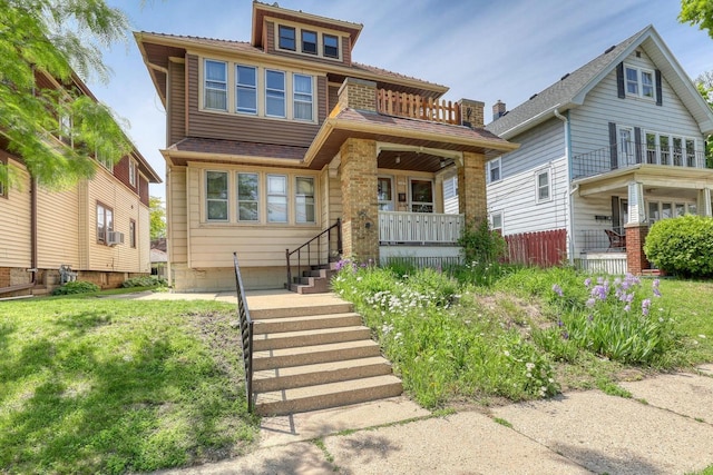 1107 S 71st St Unit 1109, West Allis, WI 53214 - traditional style home featuring covered porch