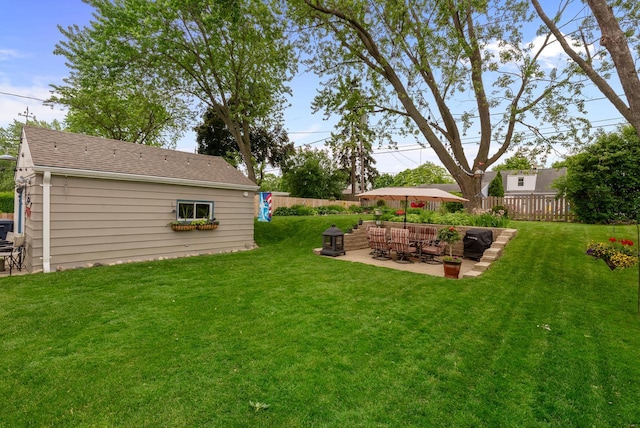 6619 W Fremont Pl, Milwaukee, WI 53219 - fenced backyard with a patio