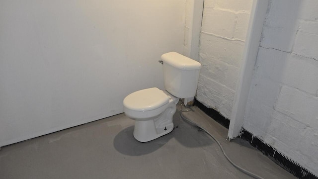 5415 N 36th St, Milwaukee, WI 53209 - bathroom featuring toilet and concrete floors