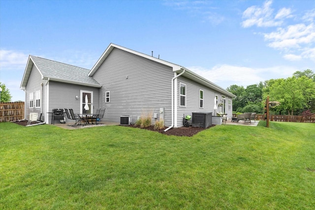 4835 W Jack Pine Ct, Appleton, WI 54913 - rear view of house with a patio and cooling unit