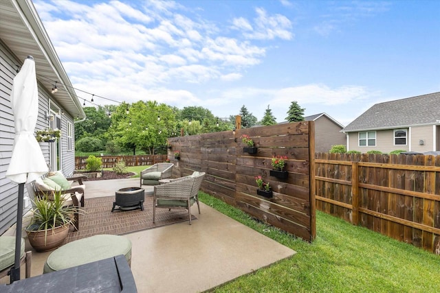 4835 W Jack Pine Ct, Appleton, WI 54913 - view of patio / terrace featuring an outdoor fire pit